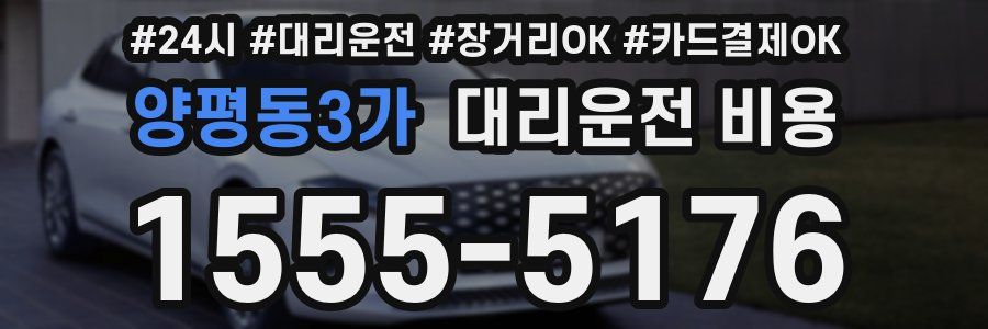 양평동3가 대리운전 비용