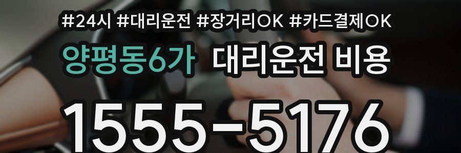 양평동6가 대리운전 비용