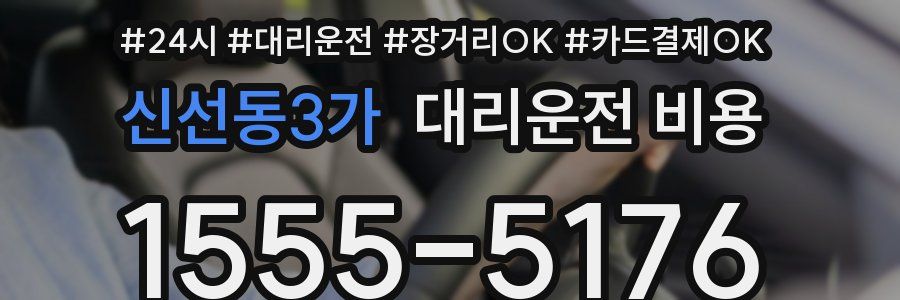 신선동3가 대리운전 비용