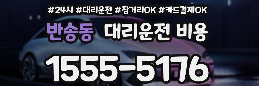 반송동 대리운전 비용