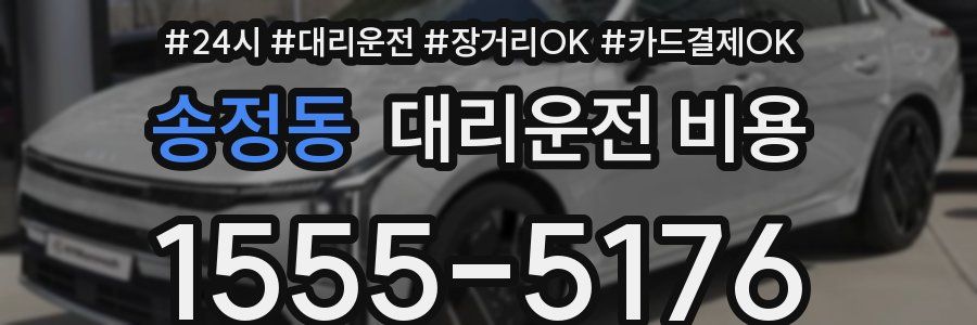 송정동 대리운전 비용