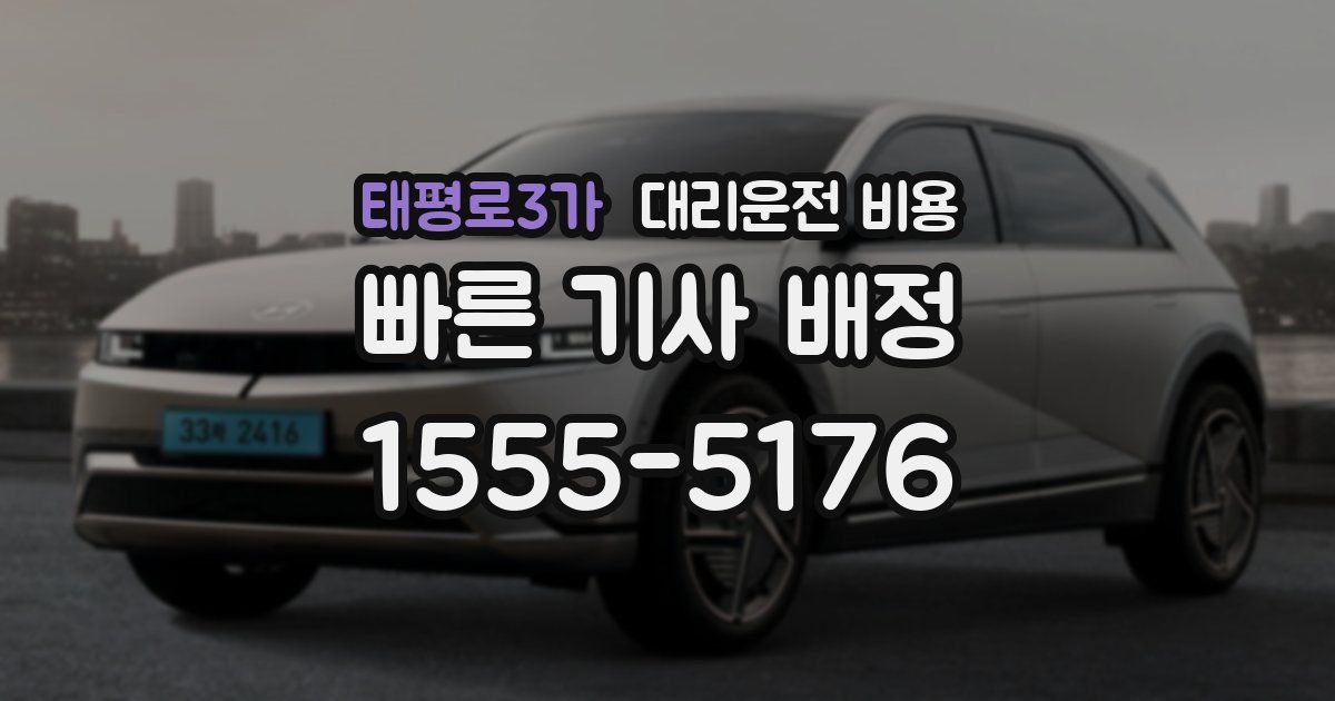 태평로3가 대리운전 가격