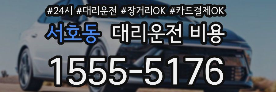 서호동 대리운전 비용