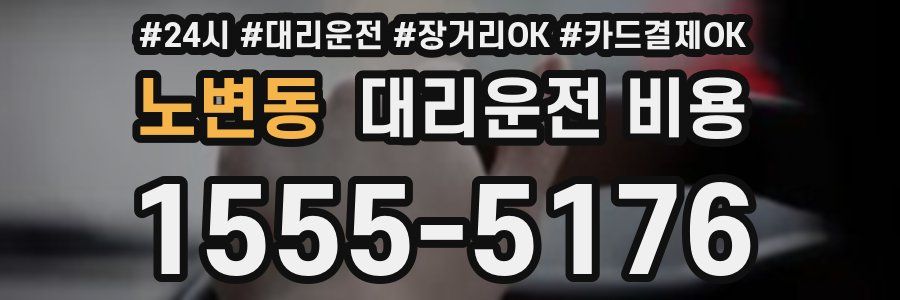 노변동 대리운전 비용