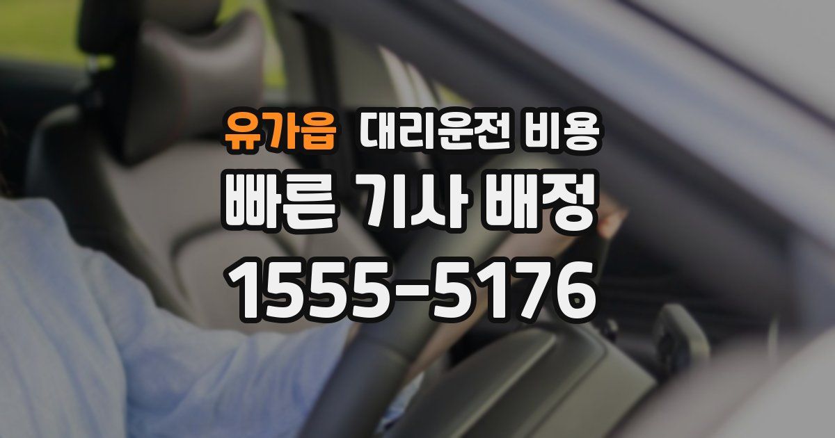 유가읍 대리운전 가격