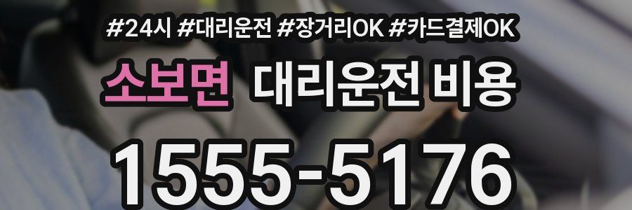 소보면 대리운전 비용