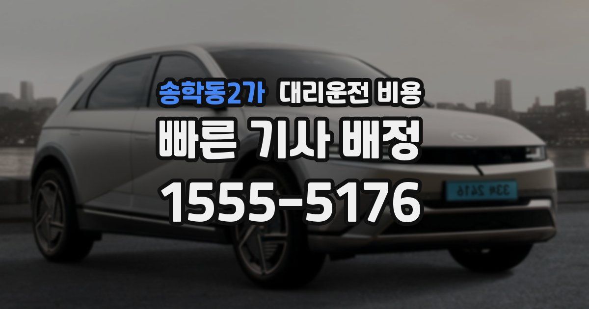 송학동2가 대리운전 가격