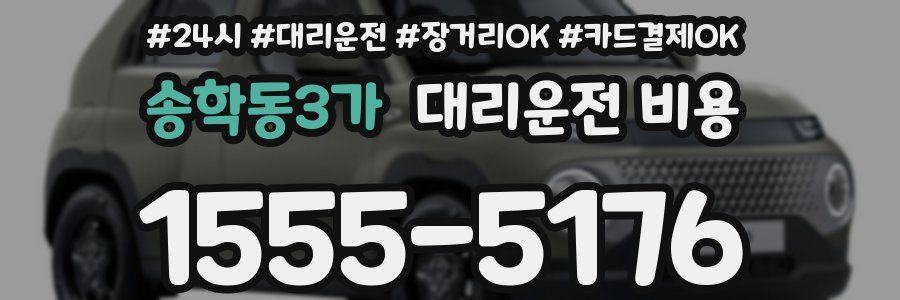 송학동3가 대리운전 비용