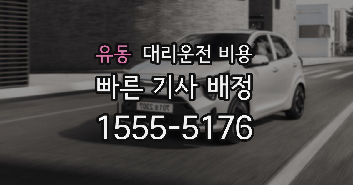 유동 대리운전 가격