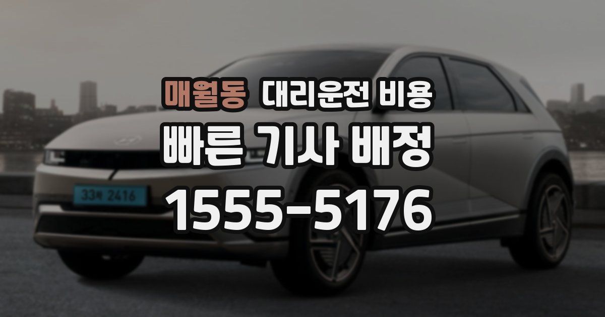 매월동 대리운전 가격