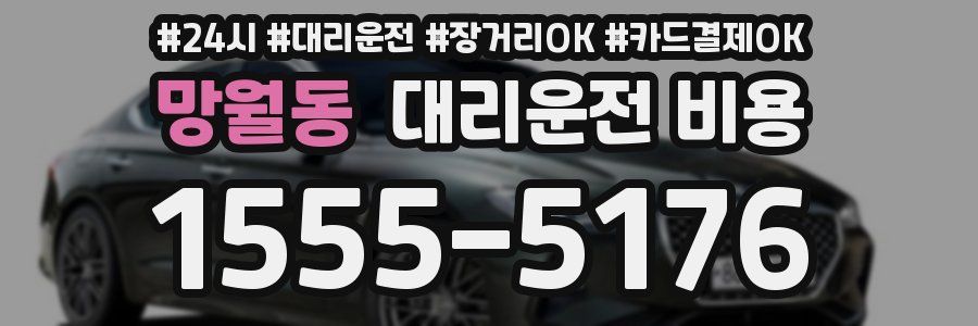 망월동 대리운전 비용
