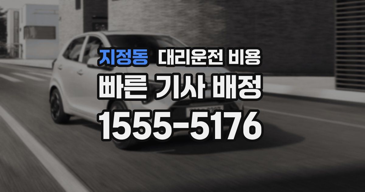 지정동 대리운전 가격