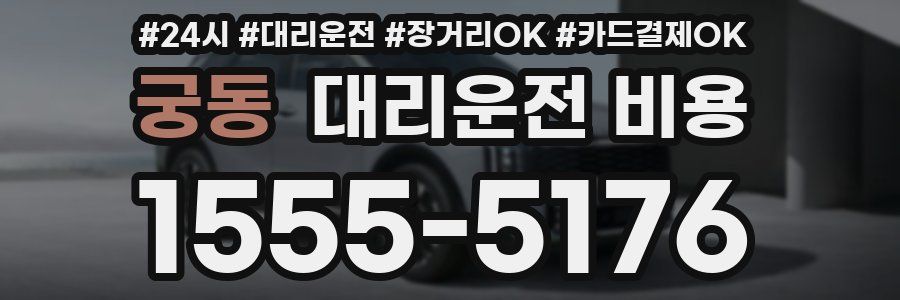 궁동 대리운전 비용