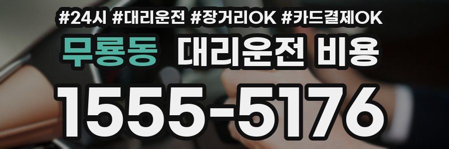 무룡동 대리운전 비용