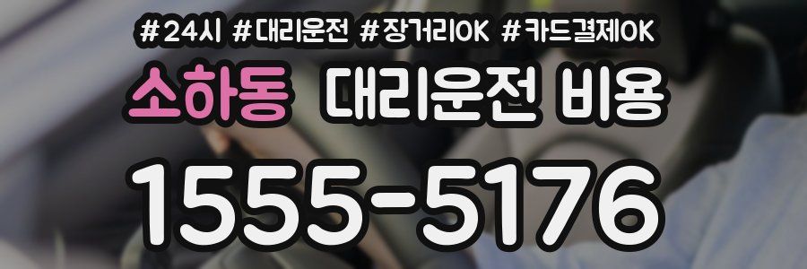 소하동 대리운전 비용