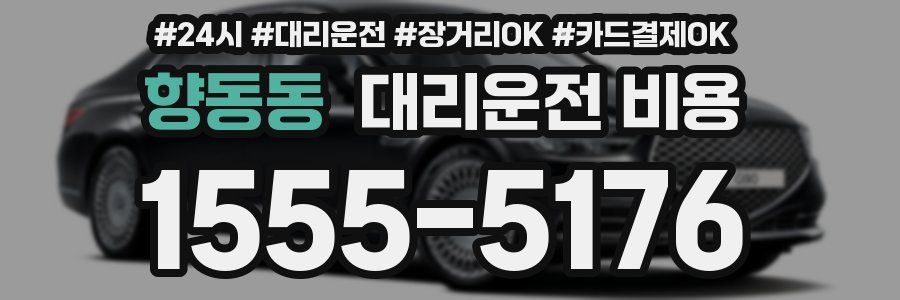 향동동 대리운전 비용