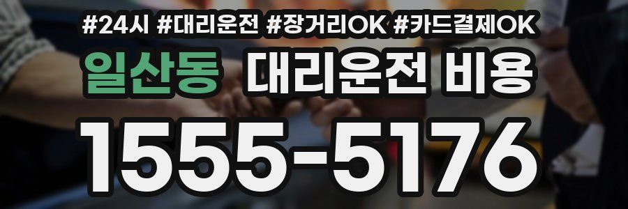 일산동 대리운전 비용