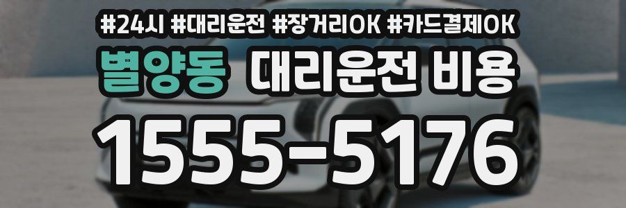 별양동 대리운전 비용