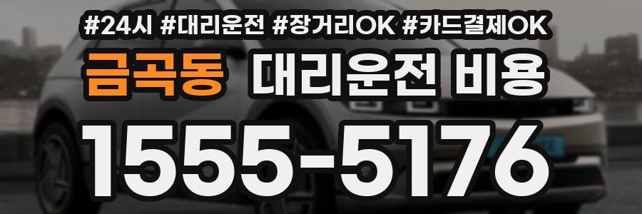 금곡동 대리운전 비용
