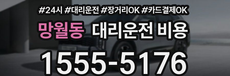 망월동 대리운전 비용