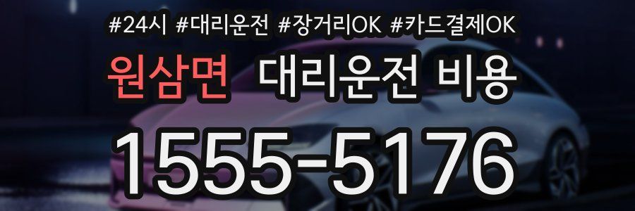 원삼면 대리운전 비용