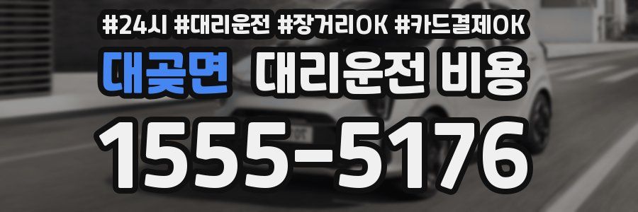 대곶면 대리운전 비용