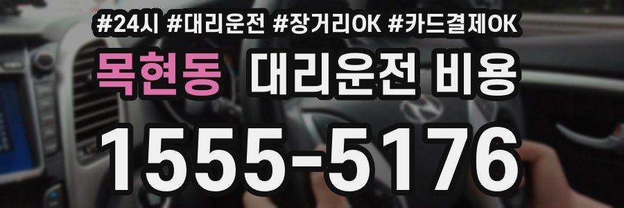 목현동 대리운전 비용