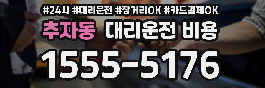 추자동 대리운전 비용