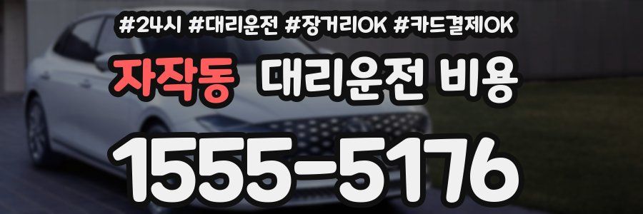 자작동 대리운전 비용