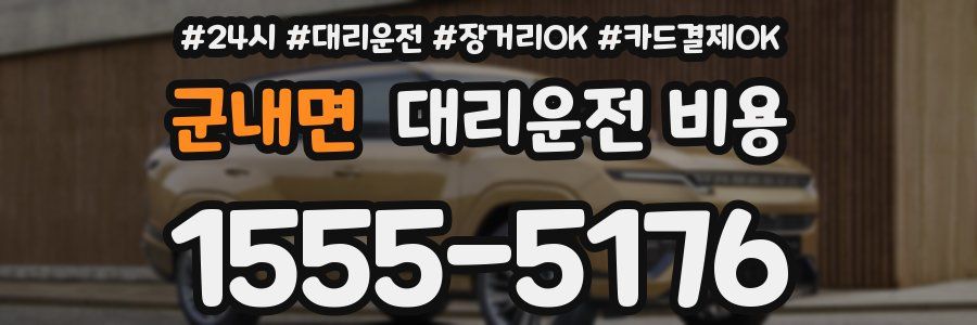 군내면 대리운전 비용