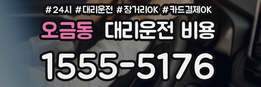 오금동 대리운전 비용