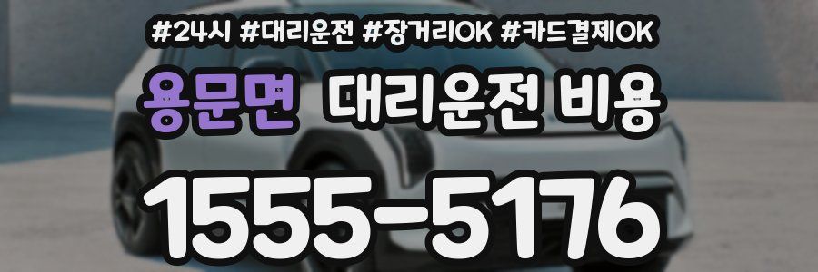 용문면 대리운전 비용