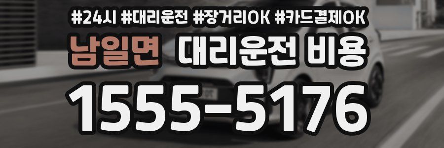 남일면 대리운전 비용
