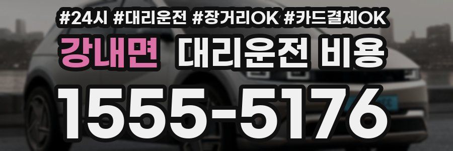 강내면 대리운전 비용
