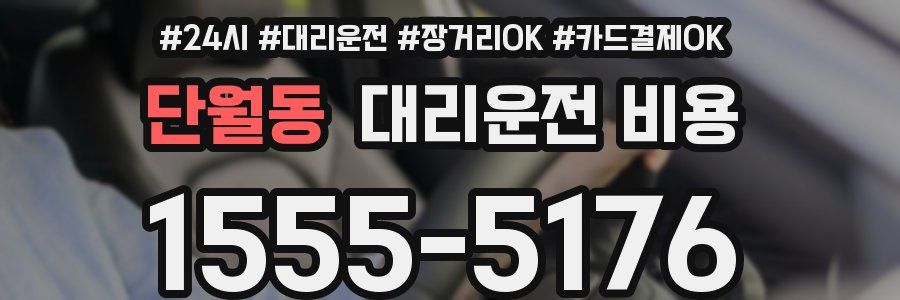 단월동 대리운전 비용