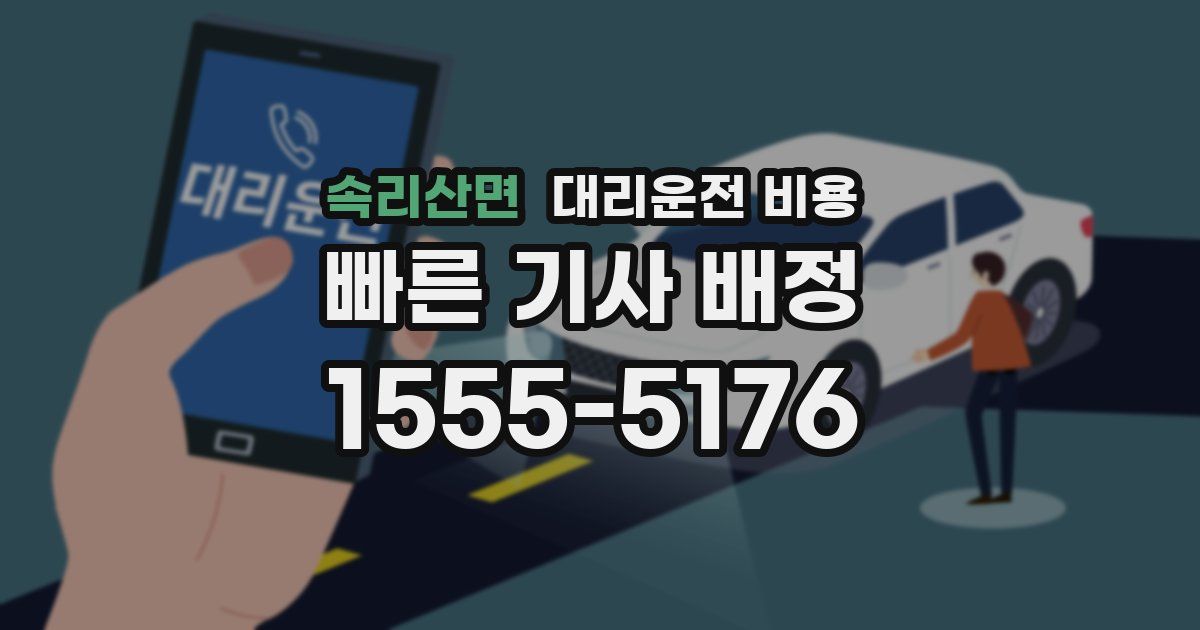 속리산면 대리운전 가격