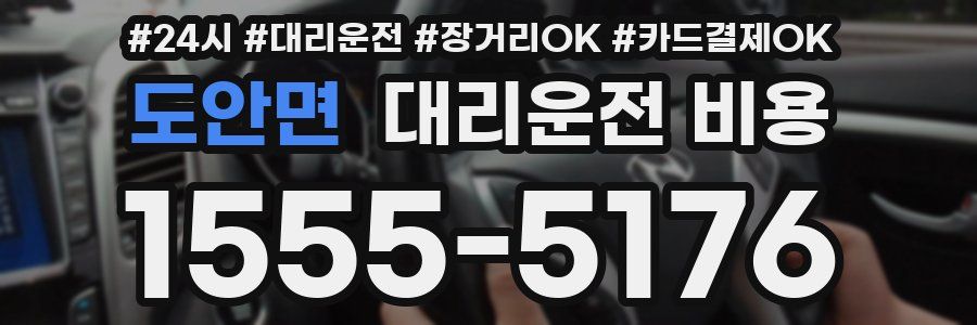 도안면 대리운전 비용