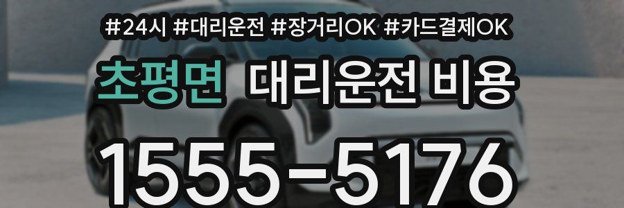 초평면 대리운전 비용