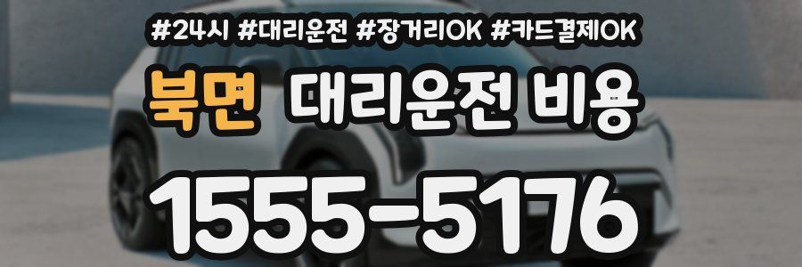 북면 대리운전 비용