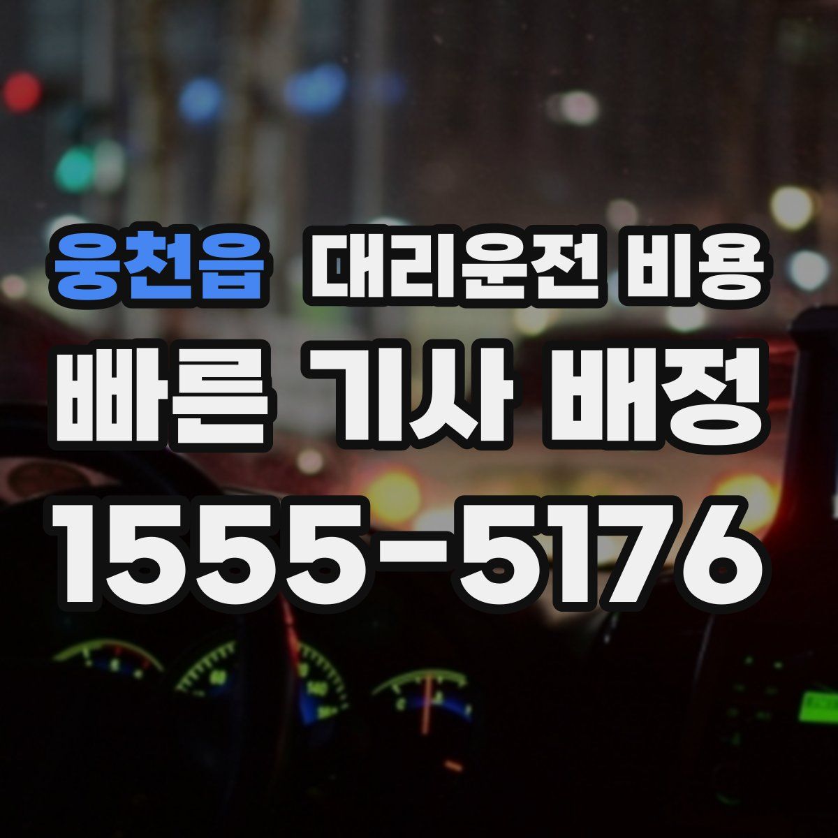 웅천읍 대리운전