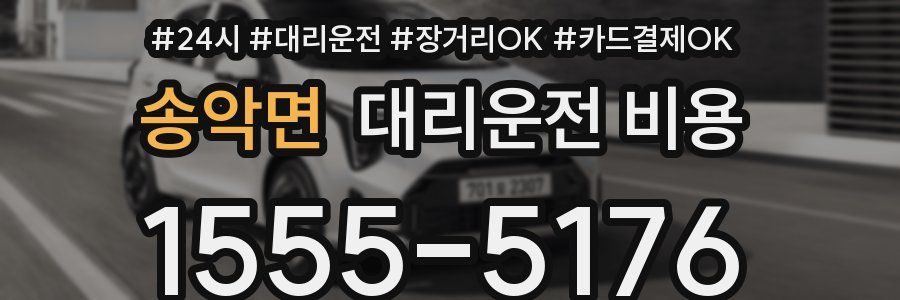 송악면 대리운전 비용