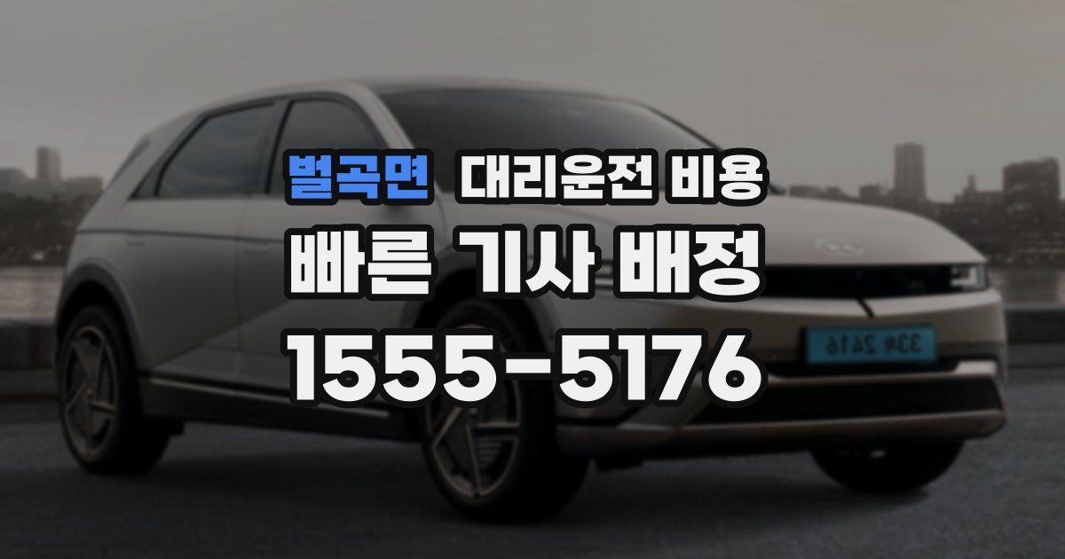벌곡면 대리운전 가격
