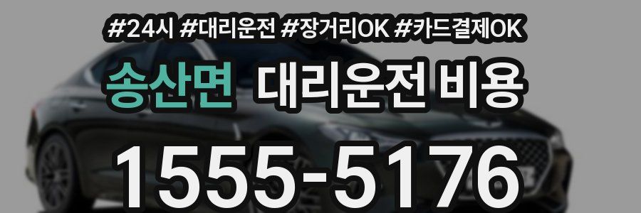 송산면 대리운전 비용