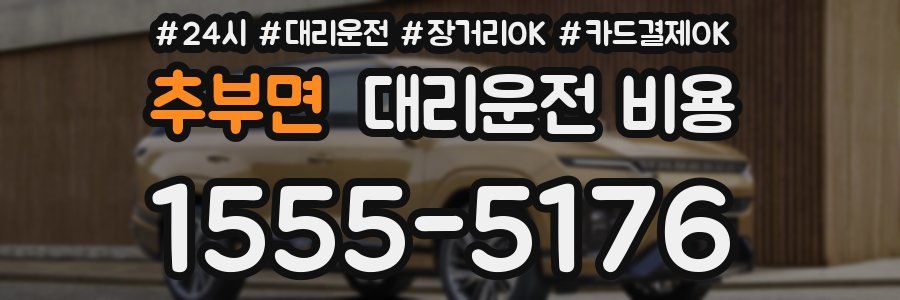 추부면 대리운전 비용