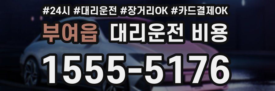 부여읍 대리운전 비용