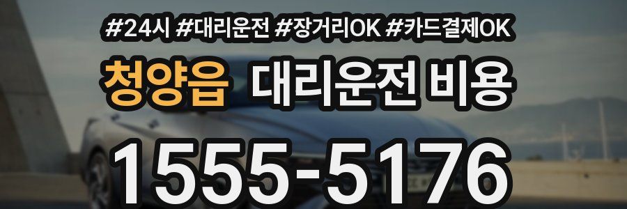 청양읍 대리운전 비용
