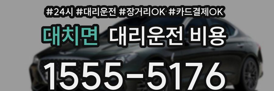 대치면 대리운전 비용