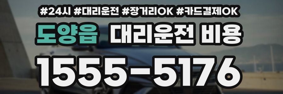 도양읍 대리운전 비용