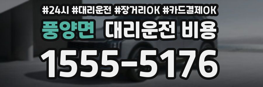 풍양면 대리운전 비용