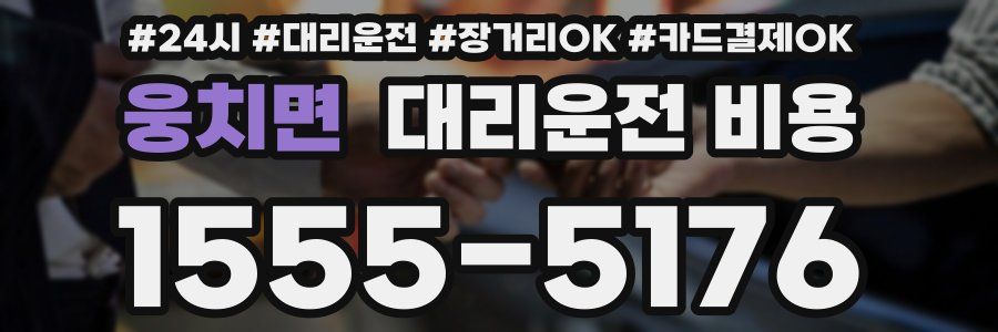 웅치면 대리운전 비용